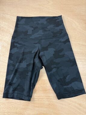 lululemon athletica Black Camo Align High-Rise Bike Shorts